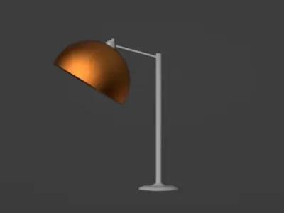 low poly lamp 3D print model