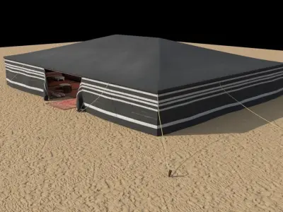 arabian tent 3D model 3D model