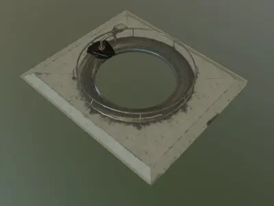 sciFi Air lock A 3D model