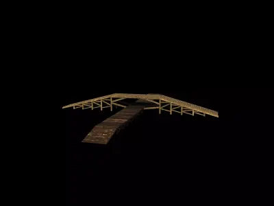 Bridge Over The River 3D model