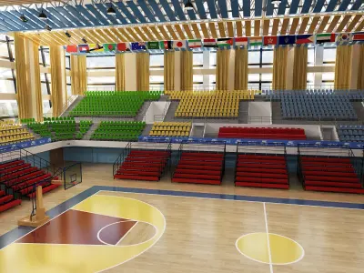 Basketball Arena 3D model