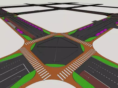 Road network 3d model 3D model
