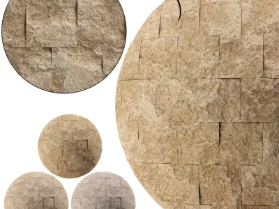 Split Face Travertine 02 - Seamless Texture