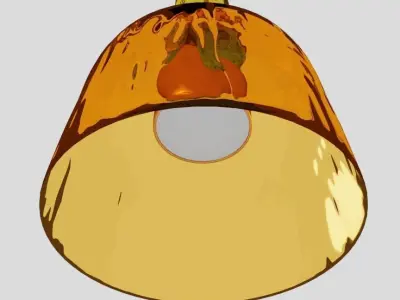 Glass Ceiling Lamp IBHO 3D model