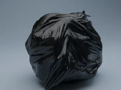 Trashbag - Big 2 Low-poly 3D model