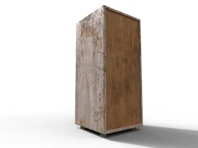 Old Modern Furniture 3D Model Terror Low-poly 3D model 6
