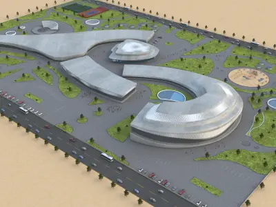 Building model 3D model