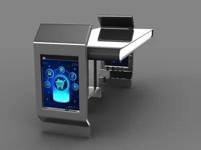 Bus Stop Low-poly 3D model