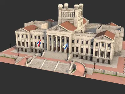 Palace of Uruguay 3D model
