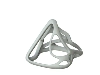 SciFi Cube Object No 62582 Low Poly Shape Low-poly 3D model