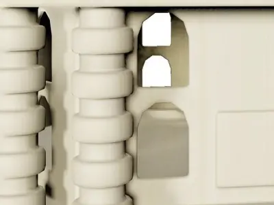 Wooden Architecture Castle 3D model