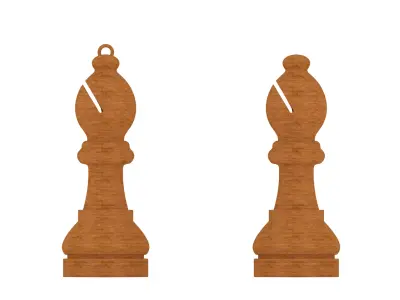 chess bishop 3D print model