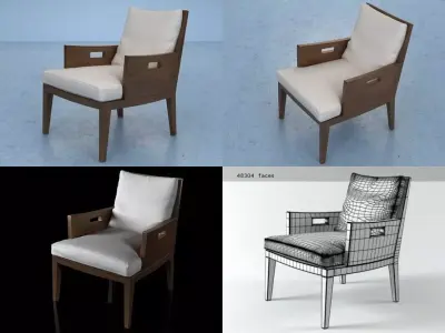 Betty four different chairs 3D model