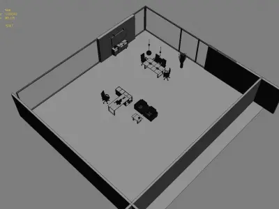 office interior md799 a17 3D model