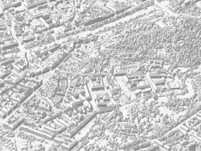 Graz City Center 3D model