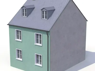 House Low-poly 3D model 25