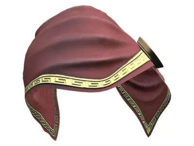 Roman Spartan Female Commander Soldier Shawl Low-poly 3D model