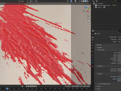 Swirly Blood Splatter vol1 5 3D model