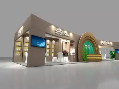 Booth design 3D model