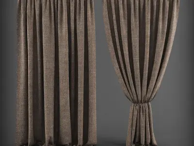 Curtain 3D model 9 3D model