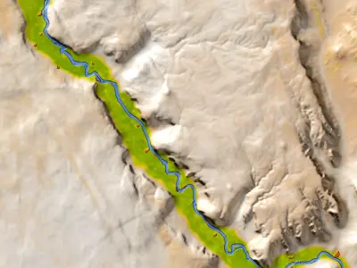 Egypt High resolution 3D relief maps 3D model