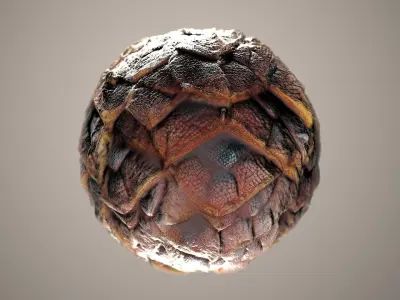 10 Materials Skin Dragon Seamless PBR Volume 12 Texture