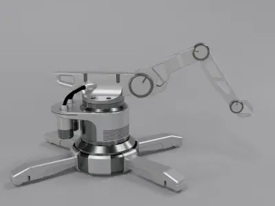 Sci-Fi Model 3D robotic arm 3D model