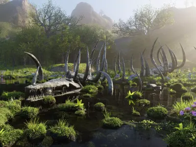 Skeleton Scene 3D model