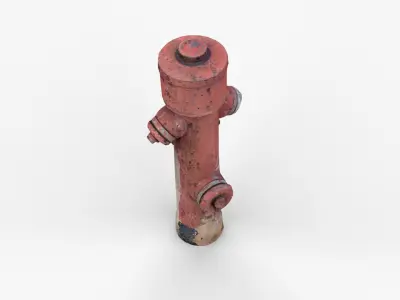 Fire Hydrant 1 Low-poly 3D model
