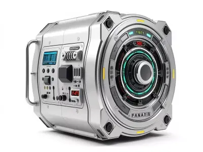 Futuristic Console Device Model Pack Low-poly 3D model