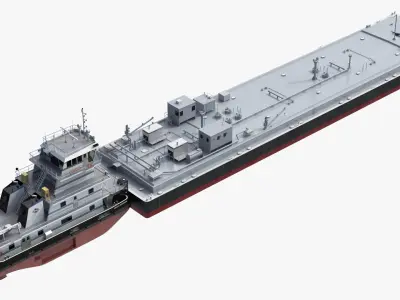  Pushboat with Tank Barge 