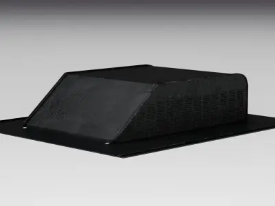 Box Vent 01 Low-poly 3D model