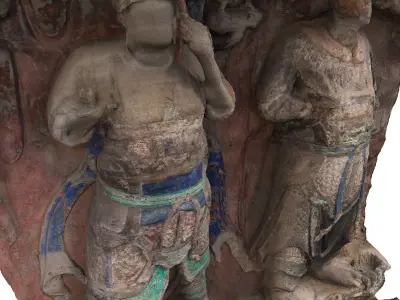 Deity Statue Sculpture30 3D model