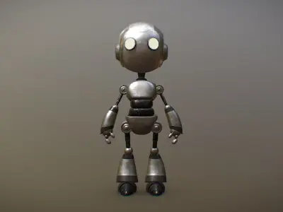 Stupid Robot Low-poly 3D model