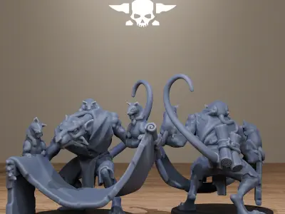 Rotfang Plague Bearers 3D print model