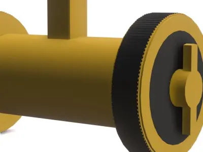 Road Barricade Game Ready 3d Model Low-poly 3D model