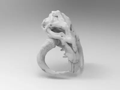 Realistic Mythosaur Pendant from Mandalorian TV series 3D print model