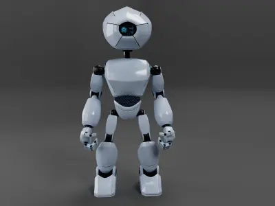 Robot  Low-poly 3D model purchase