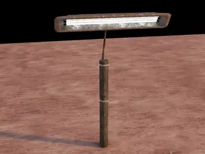 Pillar lamp 3D model
