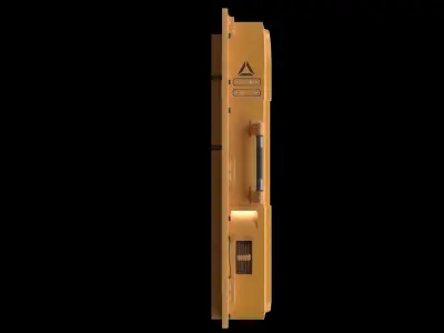 Gate Scifi PBR Low Poly Low-poly 3D model