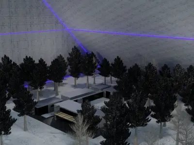 SNOWY COMPOUND Free 3D model