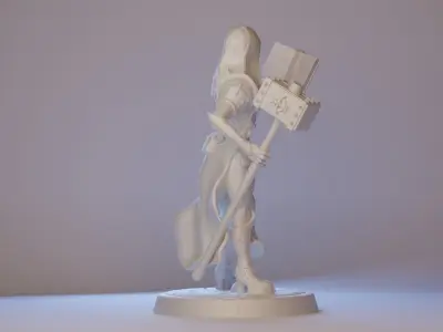 Printable Priestess miniature v2 3D print model