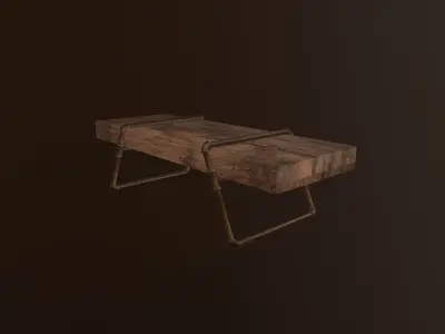 Industrial Mini Pipe Table Free 3D model