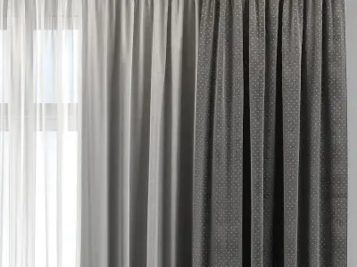 Curtain Set 311 3D model
