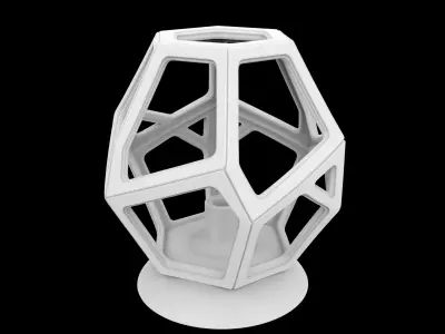 Spiral Column Lamp Holder 3D Print Model 3D print model