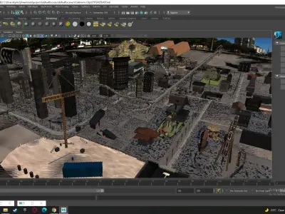 High Poly Belihoma City 3D model