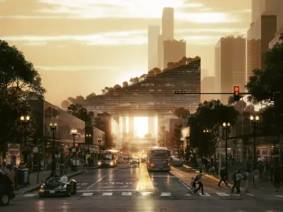 uturistic Waterfront Mixed Use Landmark Complex 3D model