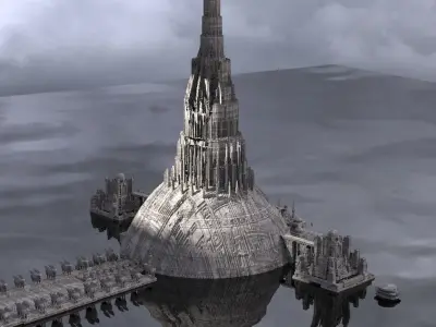 Hyborian Ancient Towers 3D model