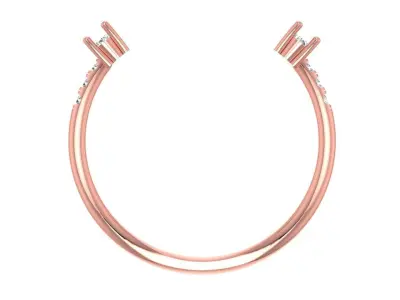 Women Light Weight Band Ring 3D print model 15