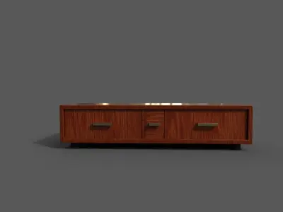 Pack 2 Modern Furniture 3D Model Low-poly 3D model